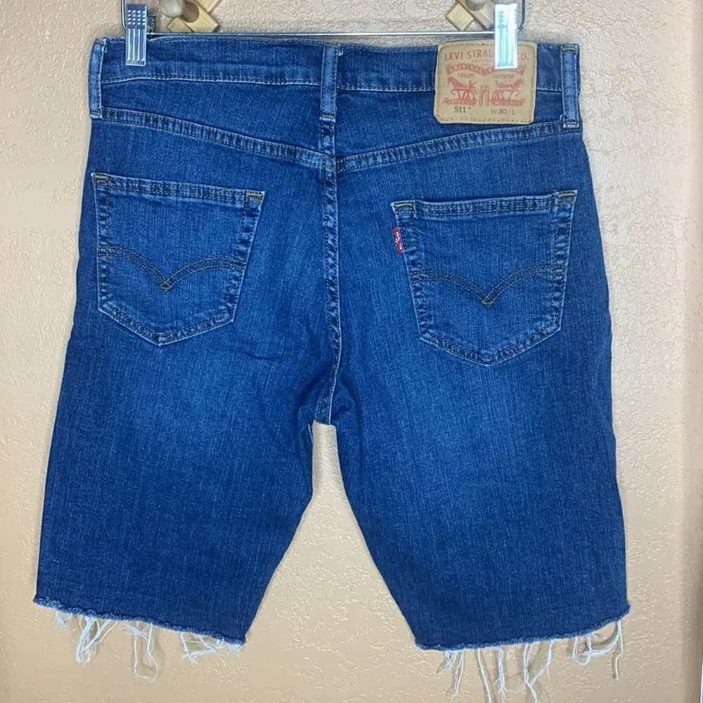 Levi’s 511 Slim Cut Off Shorts Size 30